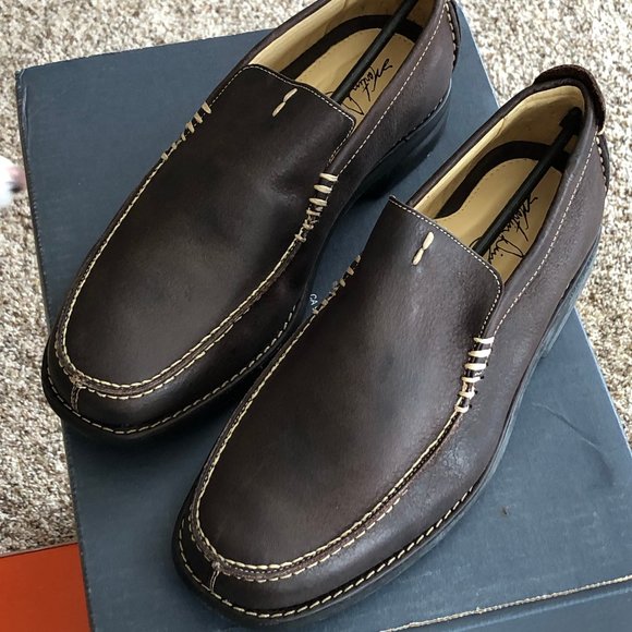 Martin Dingman Classic Diamond KURT Leather Venetian Loafers 530082M 9-1/2 NWT - Picture 1 of 10